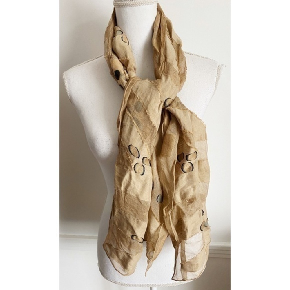Bulgari • Authentic Tan Brown Vintage Scarf